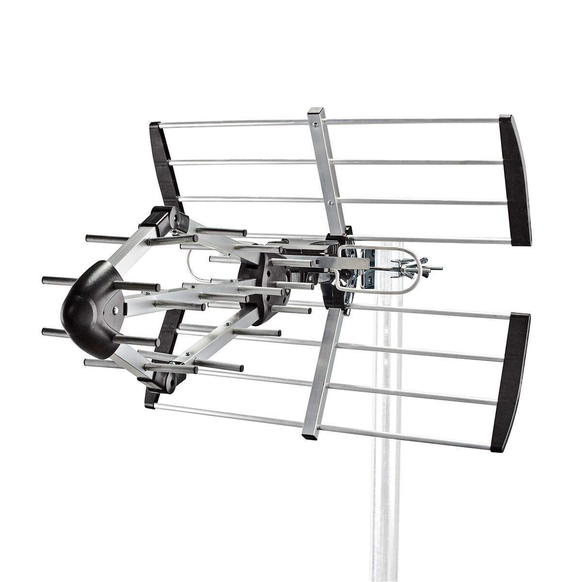 Udendørs antenne | UHF | Modtagelsesområde: ≥50 km | LTE700 | Forstærkning: 14 dB | 75 Ohm | Antennelængde: 841 mm | ABS / Alumi