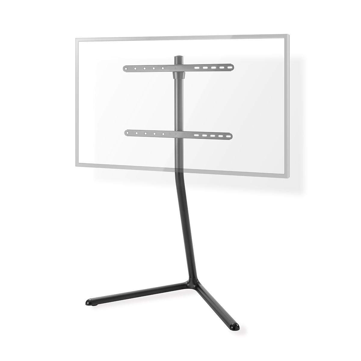 TV Gulv Stand | 49 - 70 " | Maksimal vægt: 40 kg | V-shape Design | skrid rem | Snap-lock | Aluminium / Stål | Sort billede