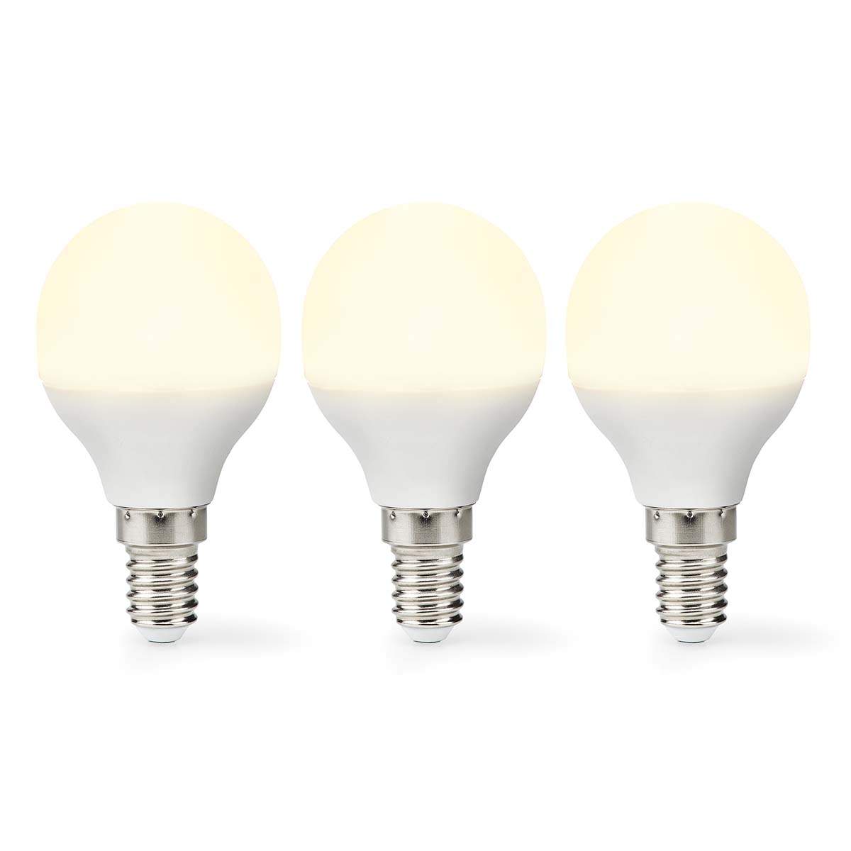 LED-lampa E14 G45 4.9 W 470 lm 2700 K Varm Vit Matt 3 st. | Hem & Hobby | Pryloteket