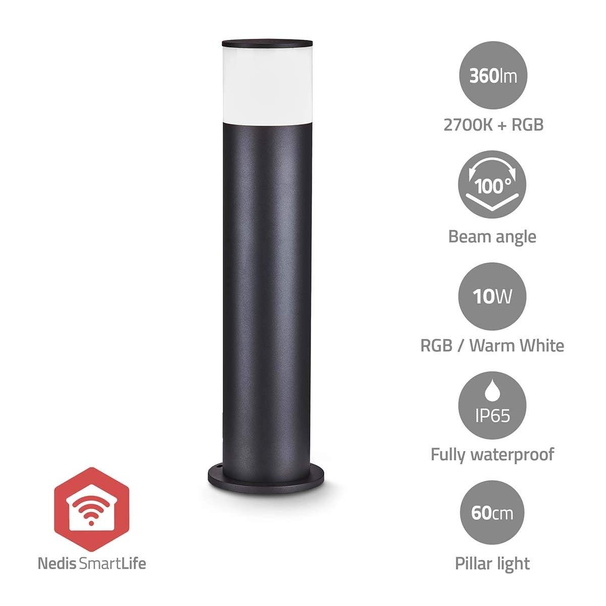 Smartlife udendørs lys | 360 lm | Zigbee 3.0 | 10 + 4 W | RGB / Varm Hvid | 2700 K | Aluminium | Android™ / IOS billede