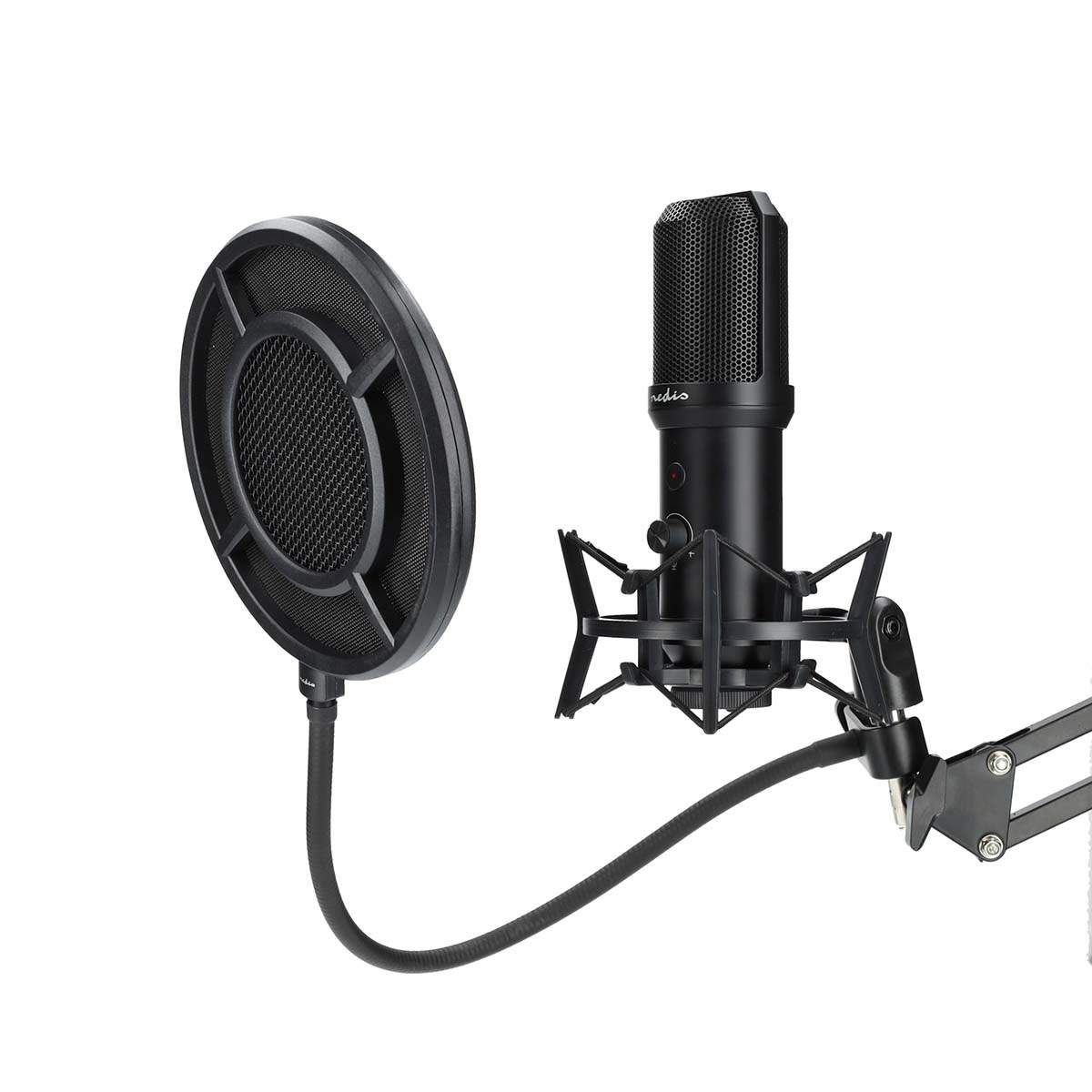 USB Gaming Mikrofon Mit Stativ - Professionelles Streaming Mikrofon Mit Pop-Filter