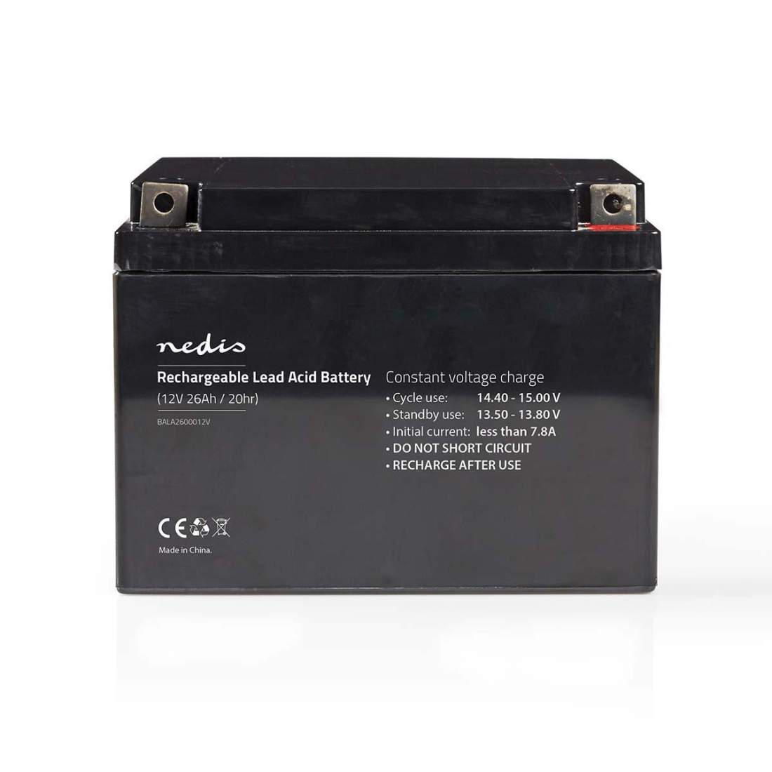 Uppladdningsbart blybatteri Bly-syra Uppladdningsbara 12 V 26000 mAh | Sport & Fritid - Friluftsliv & Camping - Belysning | Pryloteket
