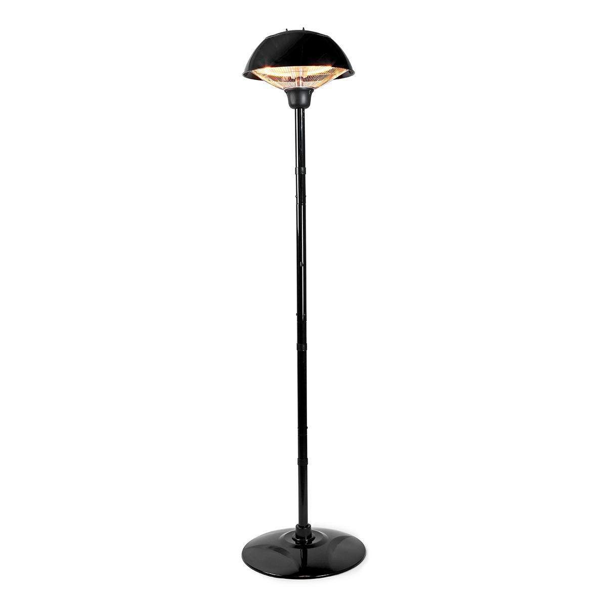 Patio värmare 1500 W 1 Värmeinställning Skydd för att ramla IP34 Svart | Hem & Hobby | Pryloteket