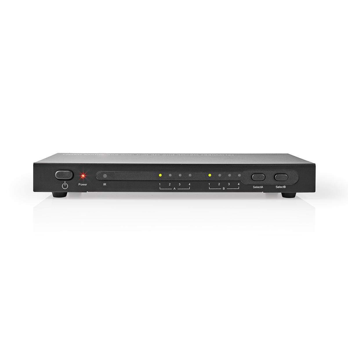 HDMI ™ Matrix Switch | 4 x 2-Port port(s) | 4x HDMI ™ -indgang | 2x HDMI™ Output | 4K@30Hz | 3.4 Gbps | Fjernstyret | Metal | An