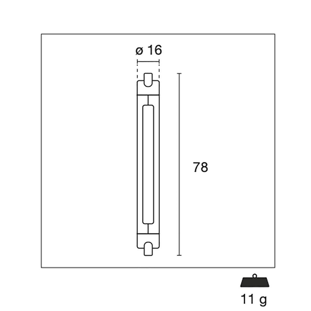 LED-lampe R7S 6 W 615 lm 3000 K