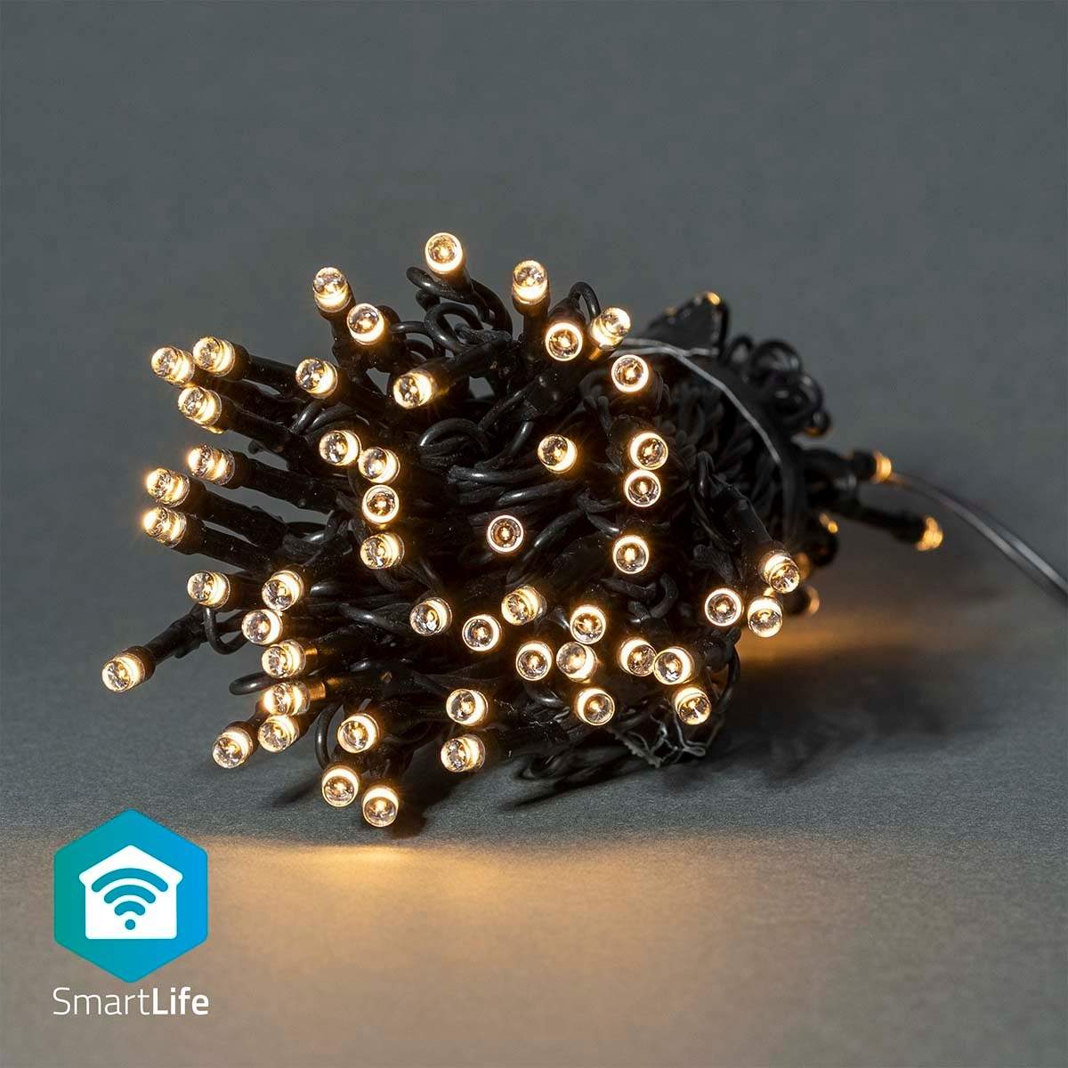 SmartLife jluelys | Snor | Wi-Fi | Varm Hvid | 50 LED's | 5.00 m | Android™ / IOS