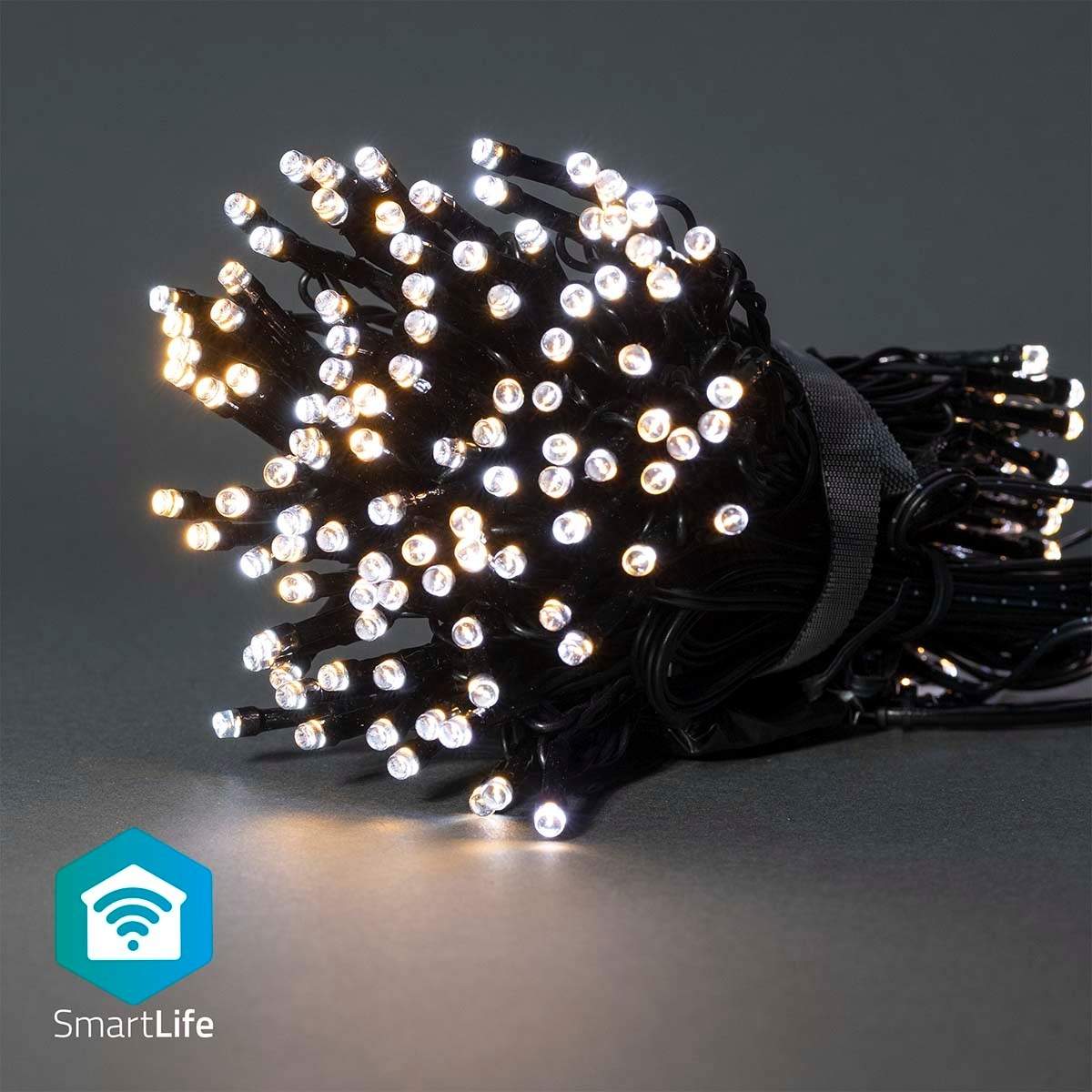 SmartLife jluelys | Snor | Wi-Fi | Varm til kølig hvid | 200 LED's | 20.0 m | Android™ / IOS