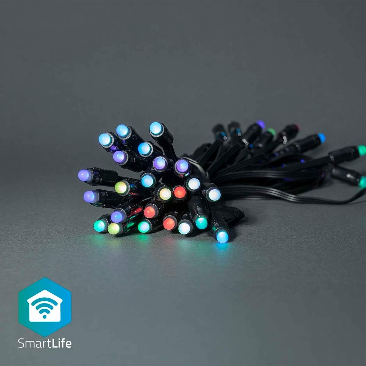 SmartLife Julbelysning Festljus Wi-Fi RGB 48 LEDs 10.80 m Android™ / IOS | Elektronik - Kablar & Adaptrar - Adaptrar & Signalomvandlare - Ljud | Pryloteket