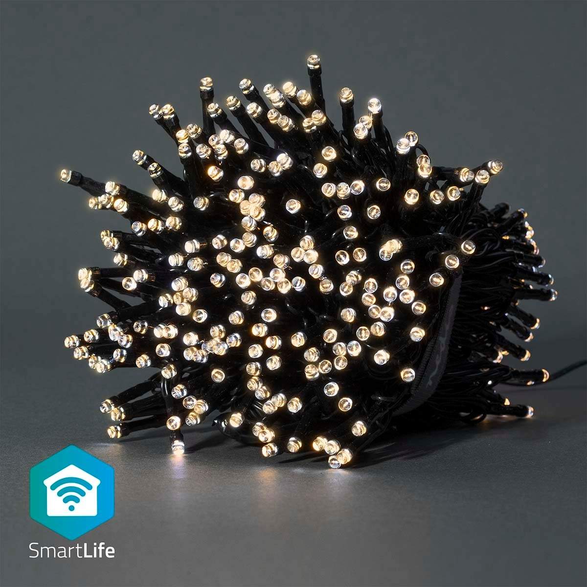 SmartLife jluelys | Snor | Wi-Fi | Varm Hvid | 400 LED's | 20.0 m | Android™ / IOS billede