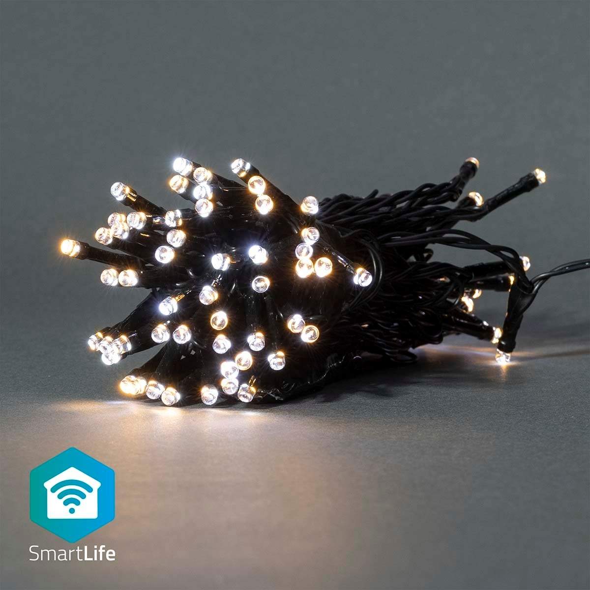SmartLife jluelys | Snor | Wi-Fi | Varm til kølig hvid | 50 LED's | 5.00 m | Android™ / IOS billede