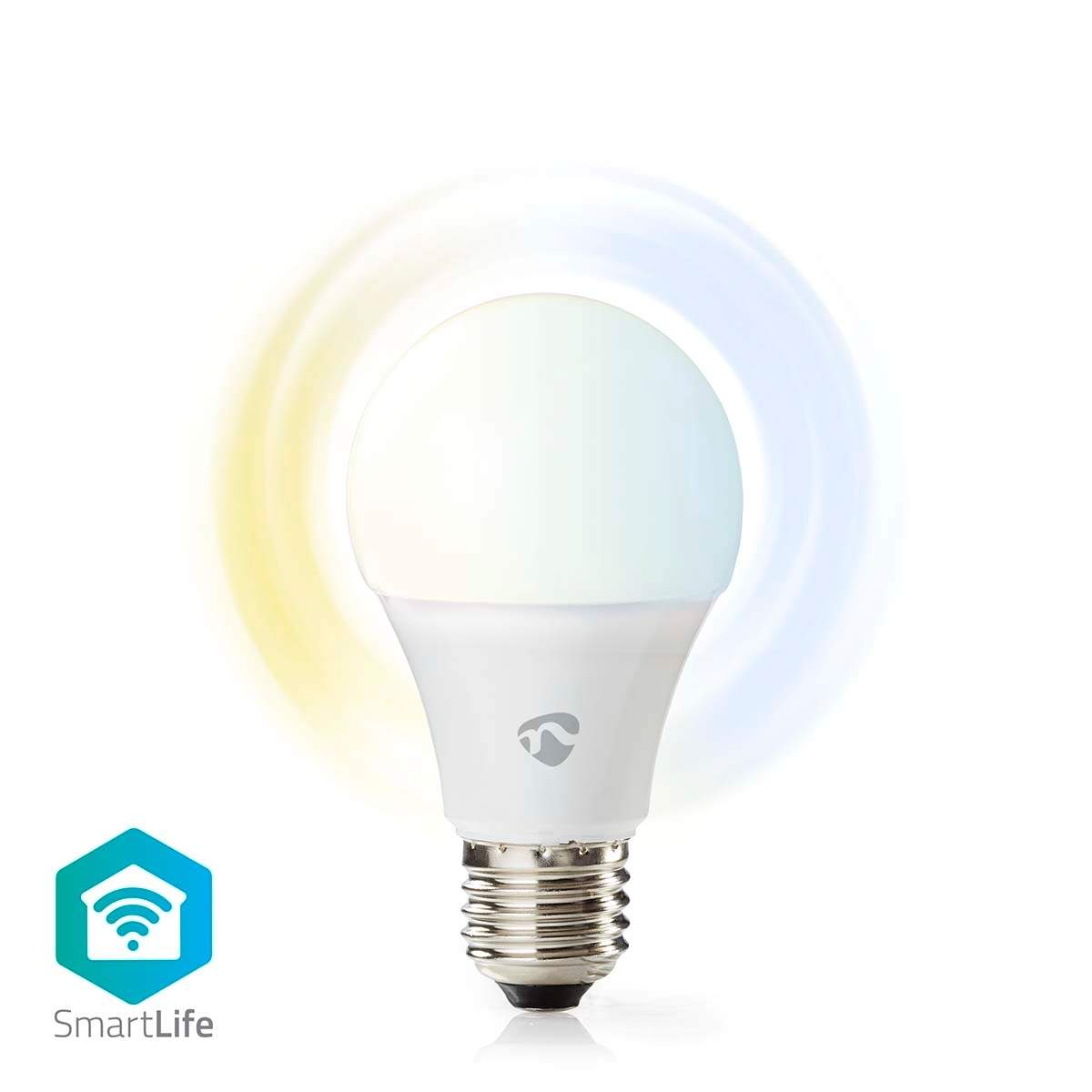 SmartLife LED-Pære | Wi-Fi | E27 | 806 lm | 9 W | Varm til kølig hvid | 2700 - 6500 K | Android™ / IOS | Pære | 1 stk.
