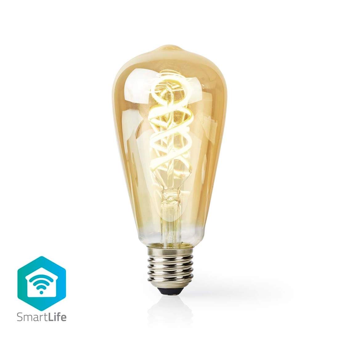 SmartLife LED vintage lampa Wi-Fi E27 360 lm 4.9 W Varm till cool vit 1800 - 6500 K Glas Android™ / IOS ST64 | Hem & Hobby | Pryloteket