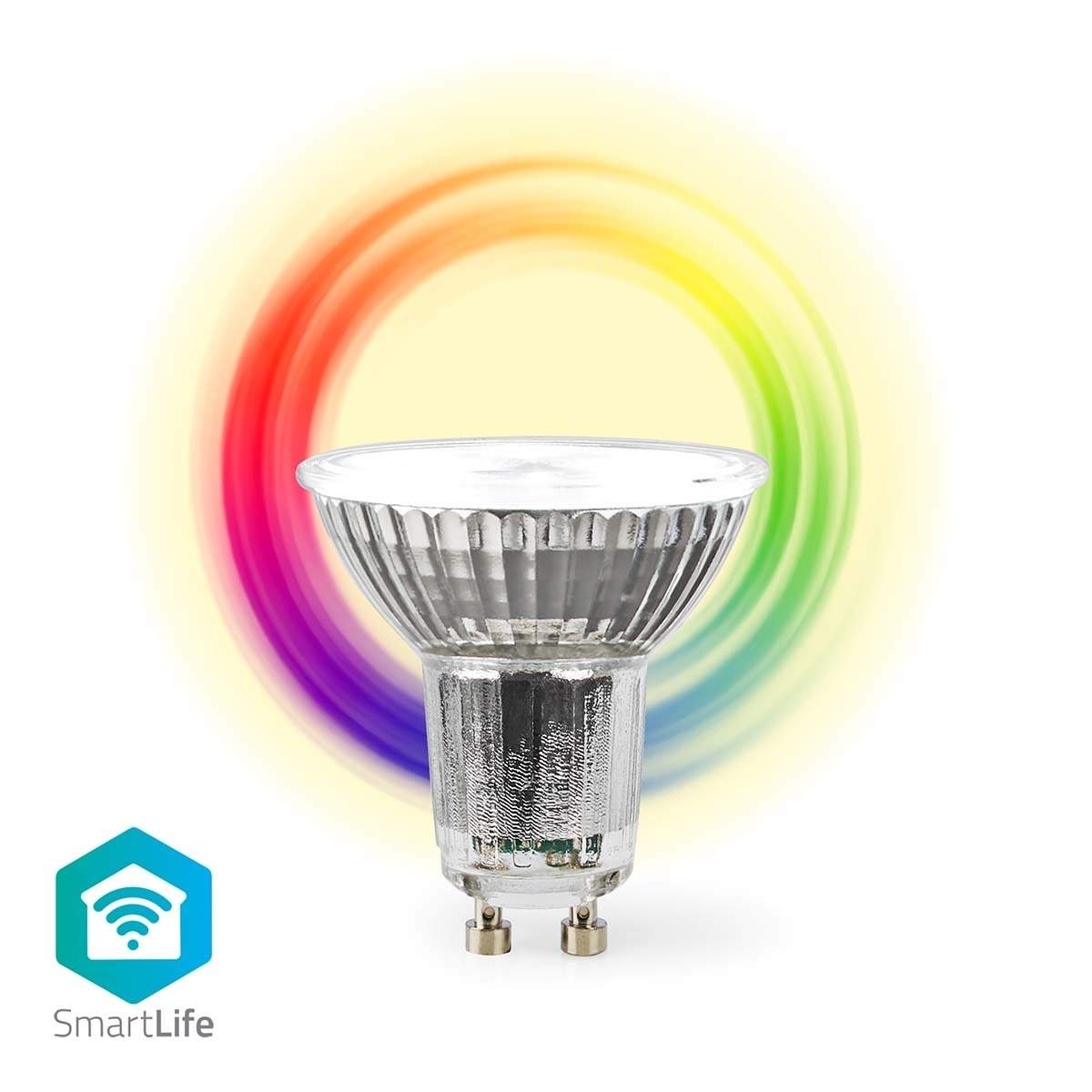 SmartLife LED Spot Wi-Fi GU10 345 lm 4.9 W RGB / Varm till cool vit 2700 - 6500 K Energiklass: G Android™ / IOS | Sport & Fritid - Friluftsliv & Camping - Belysning | Pryloteket