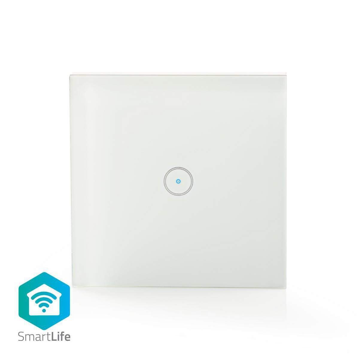 SmartLife Strömbrytare Wi-Fi Enda Väggfäste 1000 W Android™ / IOS Glas Vit | Sport & Fritid - Friluftsliv & Camping - Belysning | Pryloteket