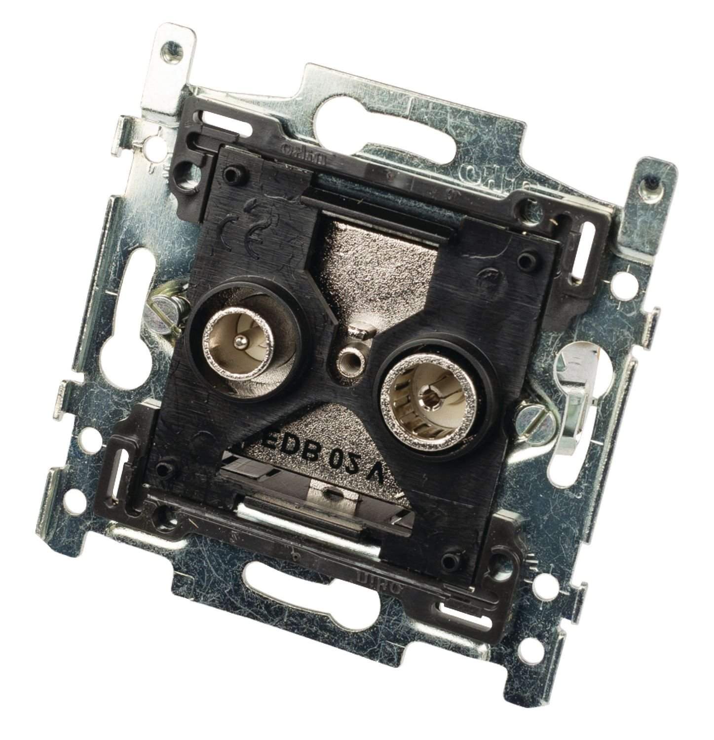 Antenne Vægbox Går igennem 1.5 dB Sort/Sølv