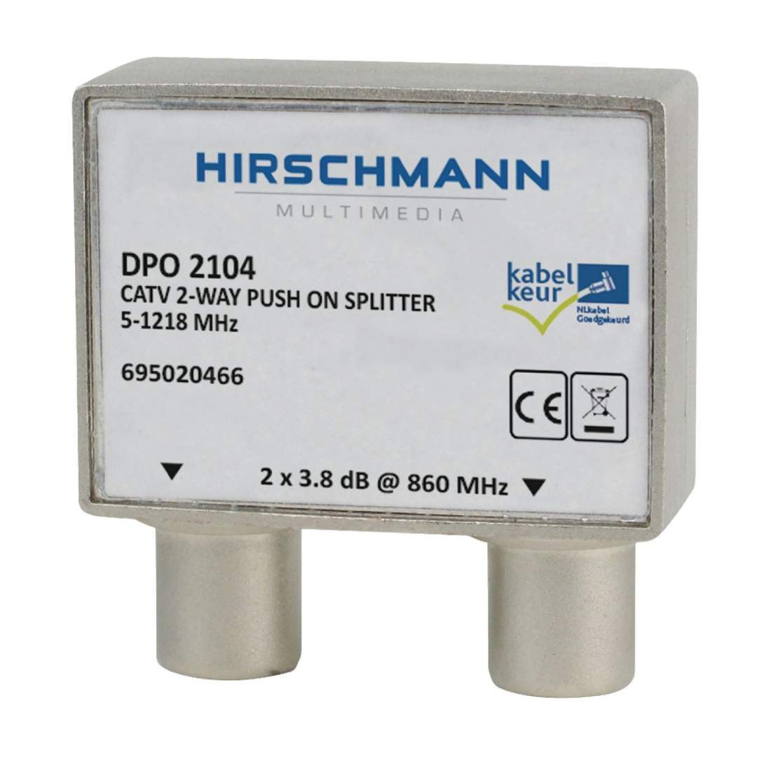 CATV Splitter 4.8 dB / 5-1218 MHz - 2 Utgångar | Hem & Hobby | Pryloteket