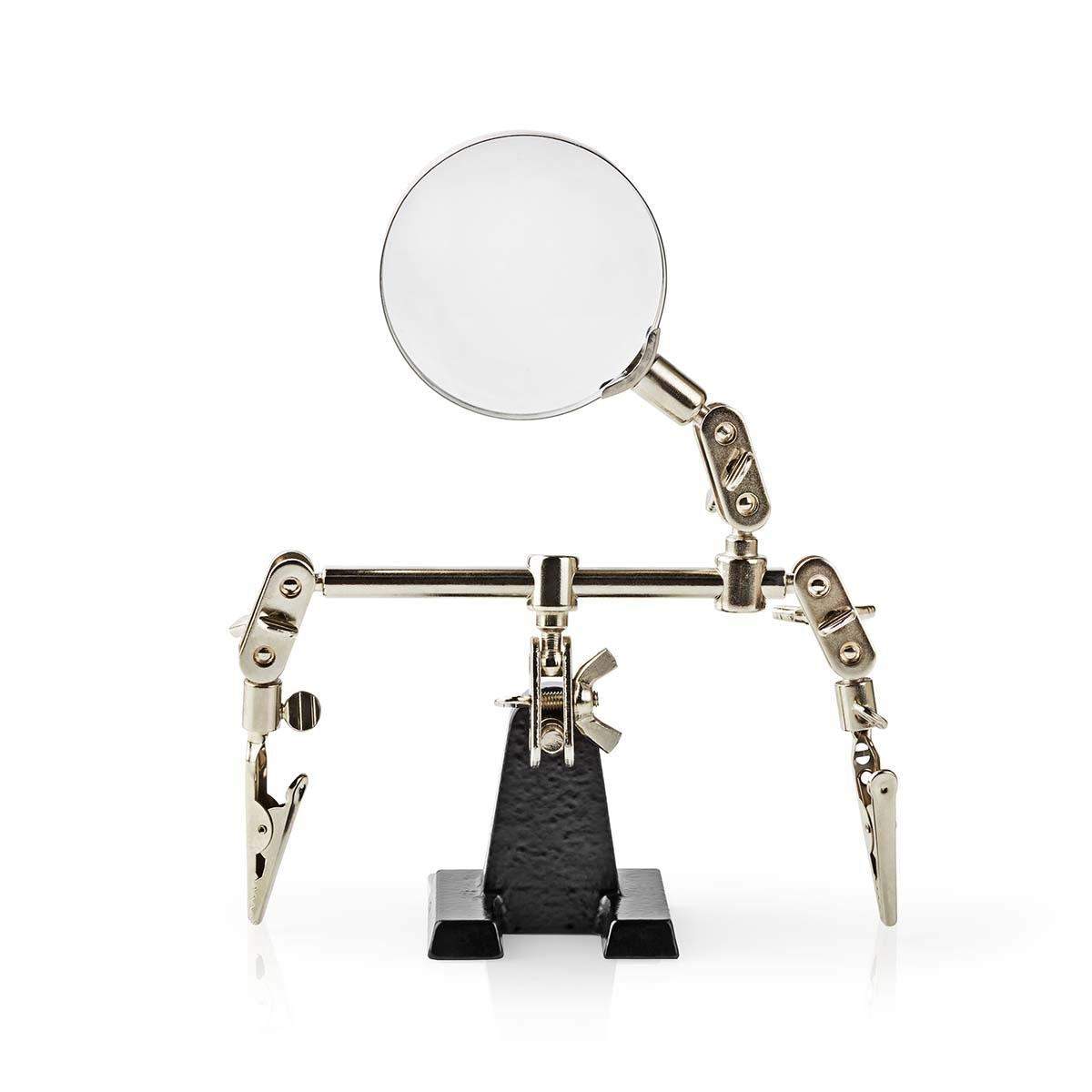 Hjälper tredje handen med förstoringsglas Krokodilklämmor Silver | Mode & Accessoarer - Kläder - Skor | Pryloteket