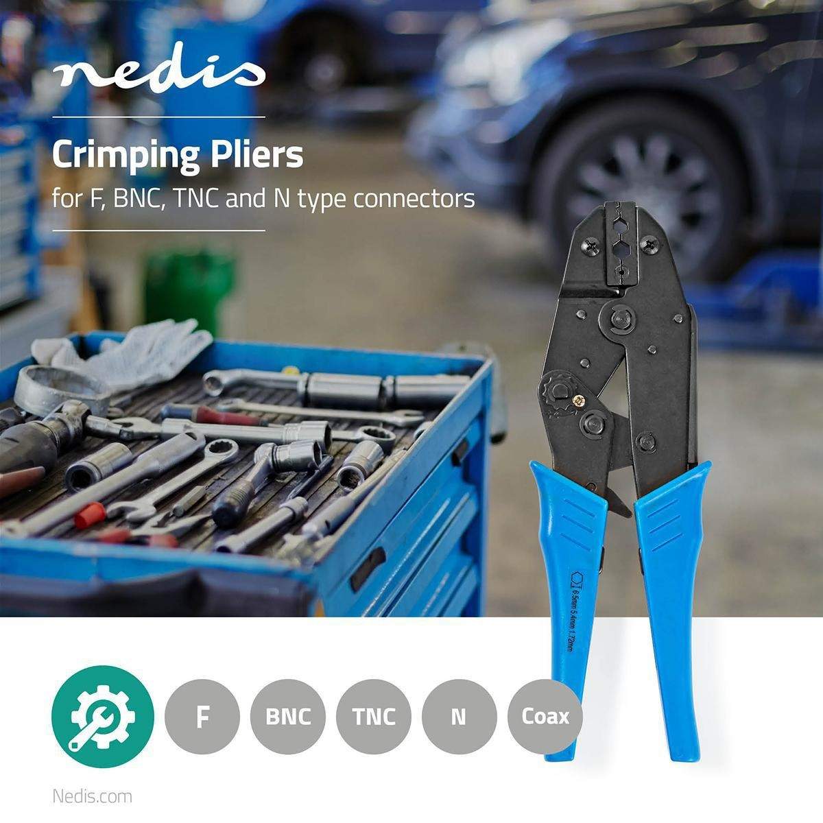 Alternativ bild 1 för Nedis CRPI110BU cable crimper