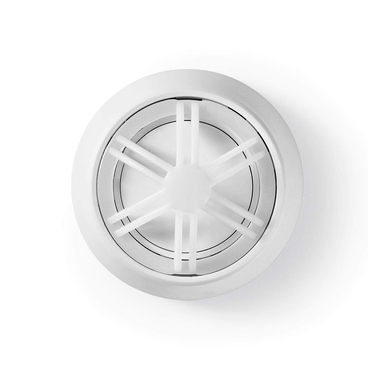 Heat Alarm | Batteri | Batteri levetid op til: 10 År | Med testknap | 85 dB | ABS | Hvid