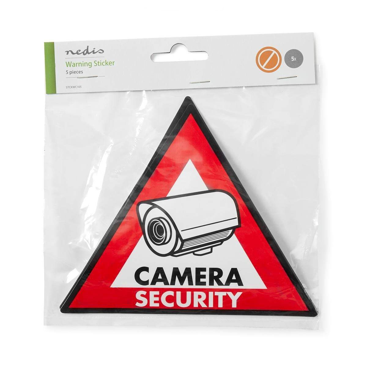 Alternativ bild 1 för Nedis sign - surveillance camera - camera security - PVC (pack of 5)