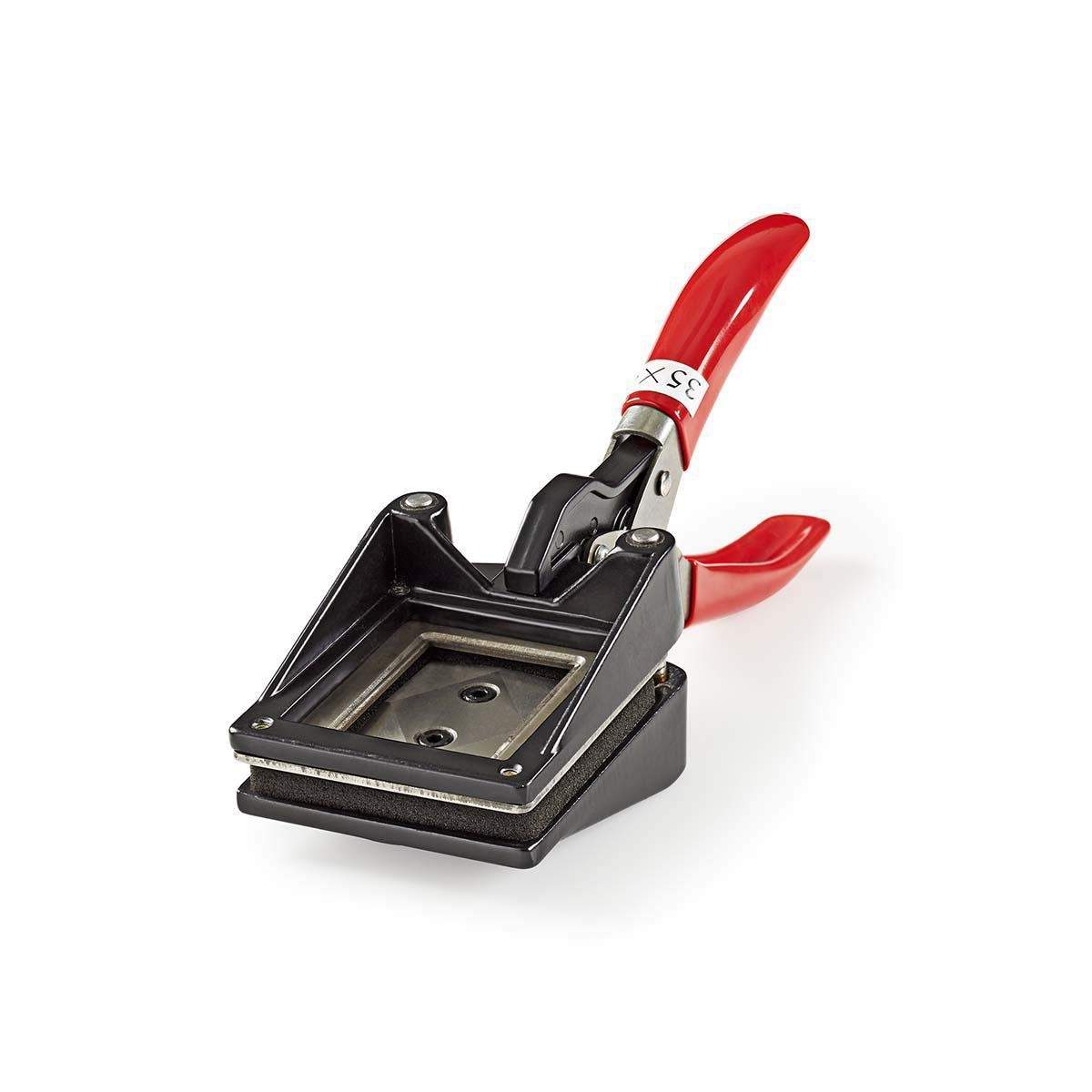 Passfoto klippare 35 x 45 mm Metall Röd / Svart | Hem & Hobby | Pryloteket