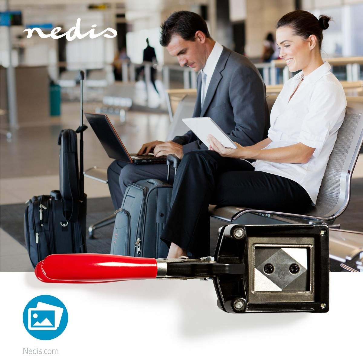 Alternativ bild 1 för Nedis SHRE110BKA4 ID photo cutter