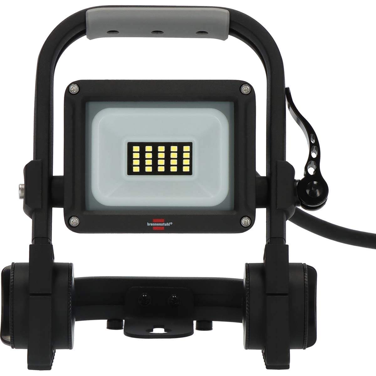 Mobil LED konstruktionslampe JARO 1060 M / LED nødbelysning til udvendig 10W (arbejdslampe med 2m kabel og hurtigudløsning, LED