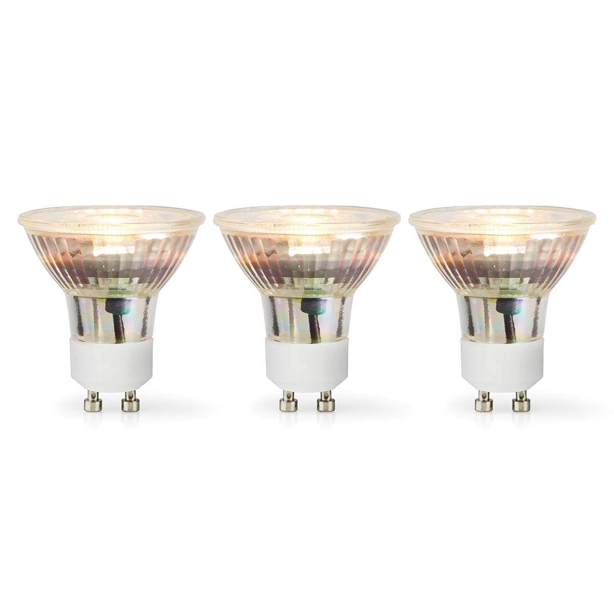 LED Pære GU10 | Spot | 4.5 W | 345 lm | 2700 K | Dimbar | Varm Hvid | Retro stil | 3 stk.