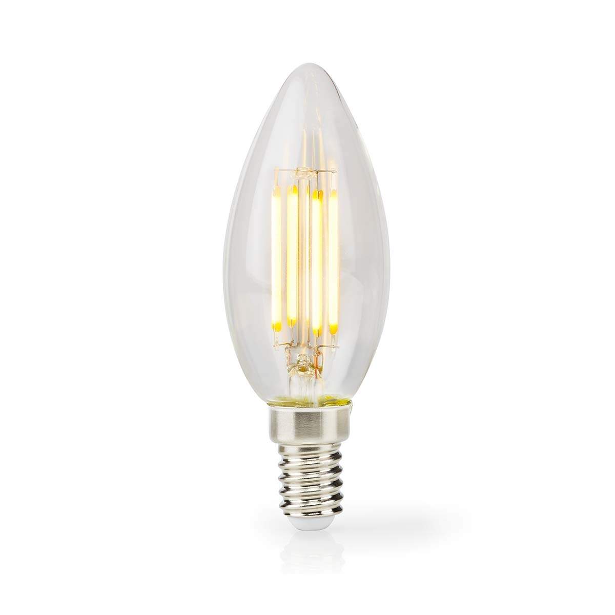 LED-lampe Pære E14 | Stearinlys | 4.5 W | 470 lm | 2700 K | Dimbar | Varm Hvid | Retro stil | 1 stk. | Klart billede