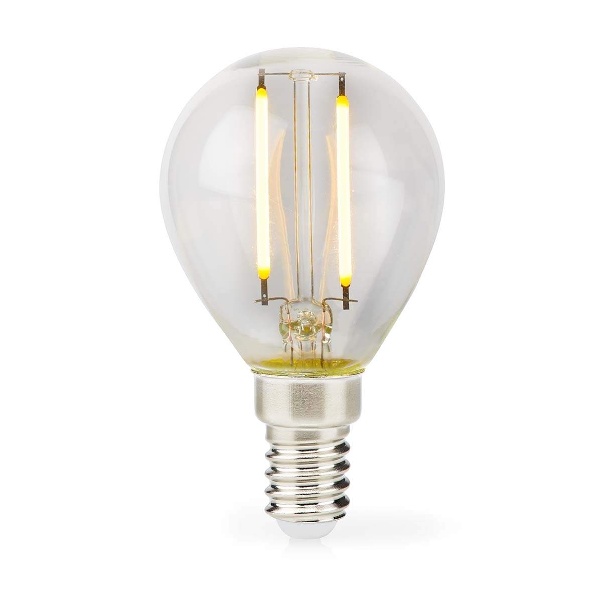 LED-lampe Pære E14 | G45 | 2 W | 250 lm | 2700 K | Varm Hvid | Retro stil | 1 stk. | Klart