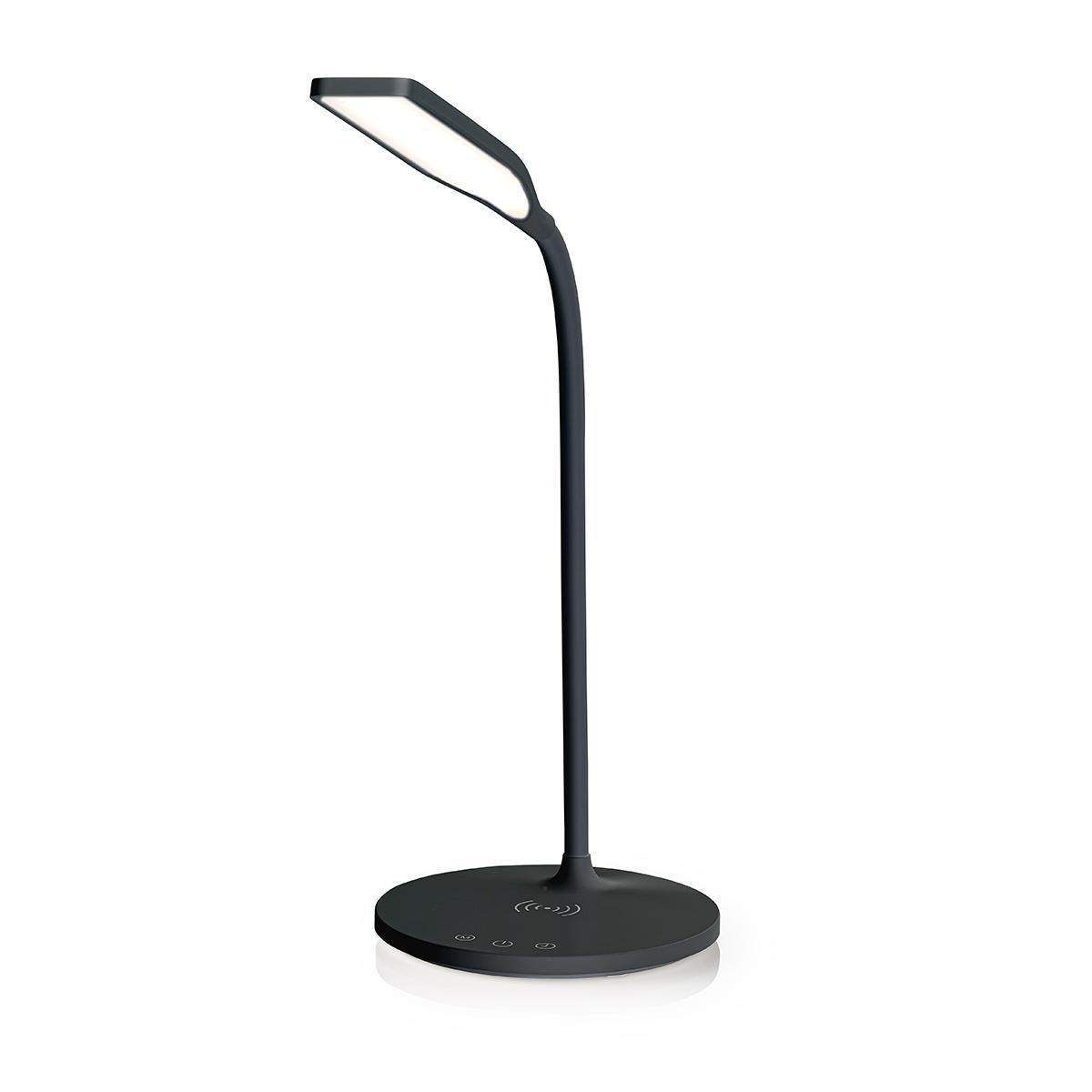 LED-lampe med trådløs oplader | Dimmer - Til produkt | LED / Qi | 10 W | Med dæmpning | Cool Hvid / Naturlig Hvid / Varm Hvid |