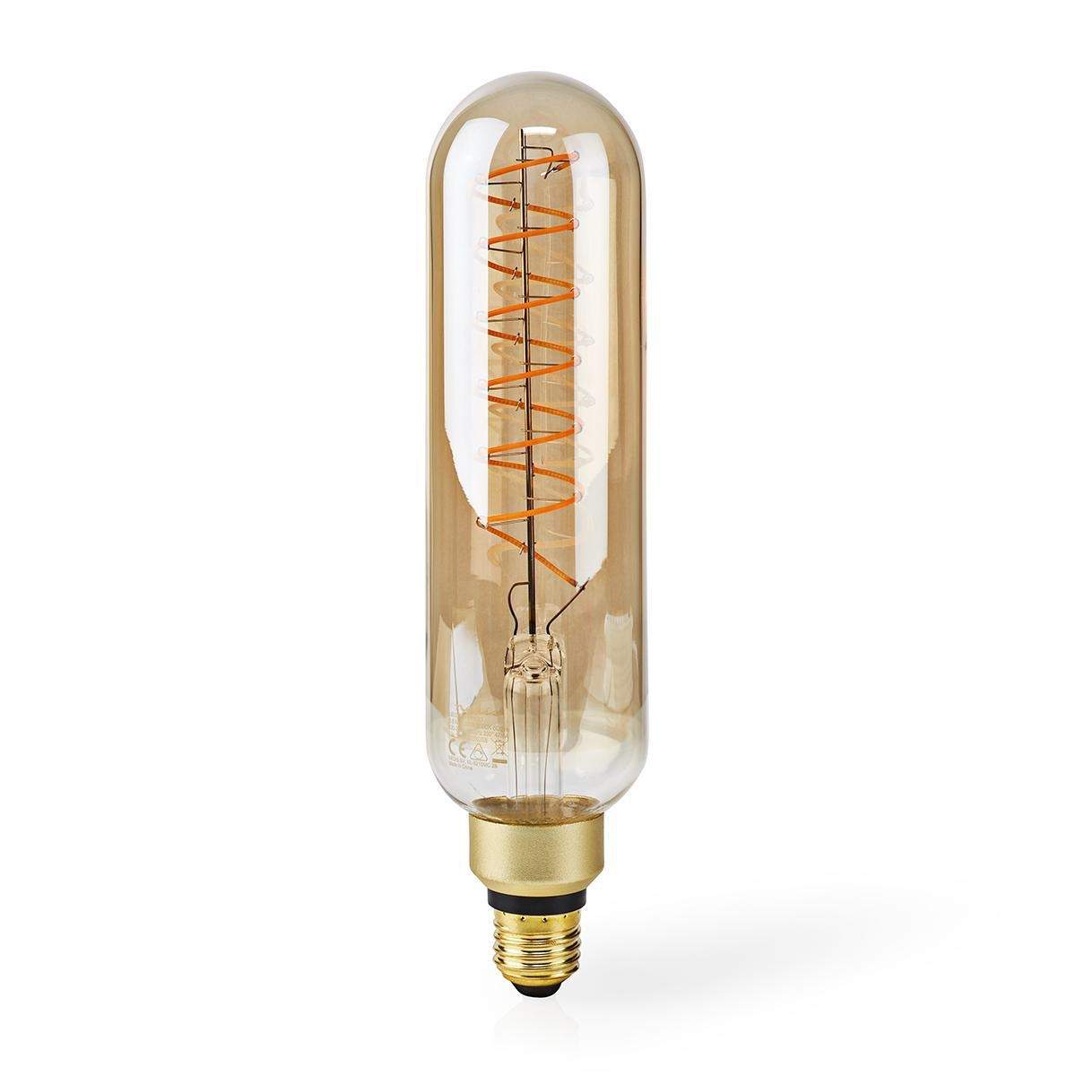 LED Glödlampa E27 T65 8.5 W 600 lm 2000 K Dimbar Med guld finish Retrostil 1 st. | Hem & Hobby | Pryloteket