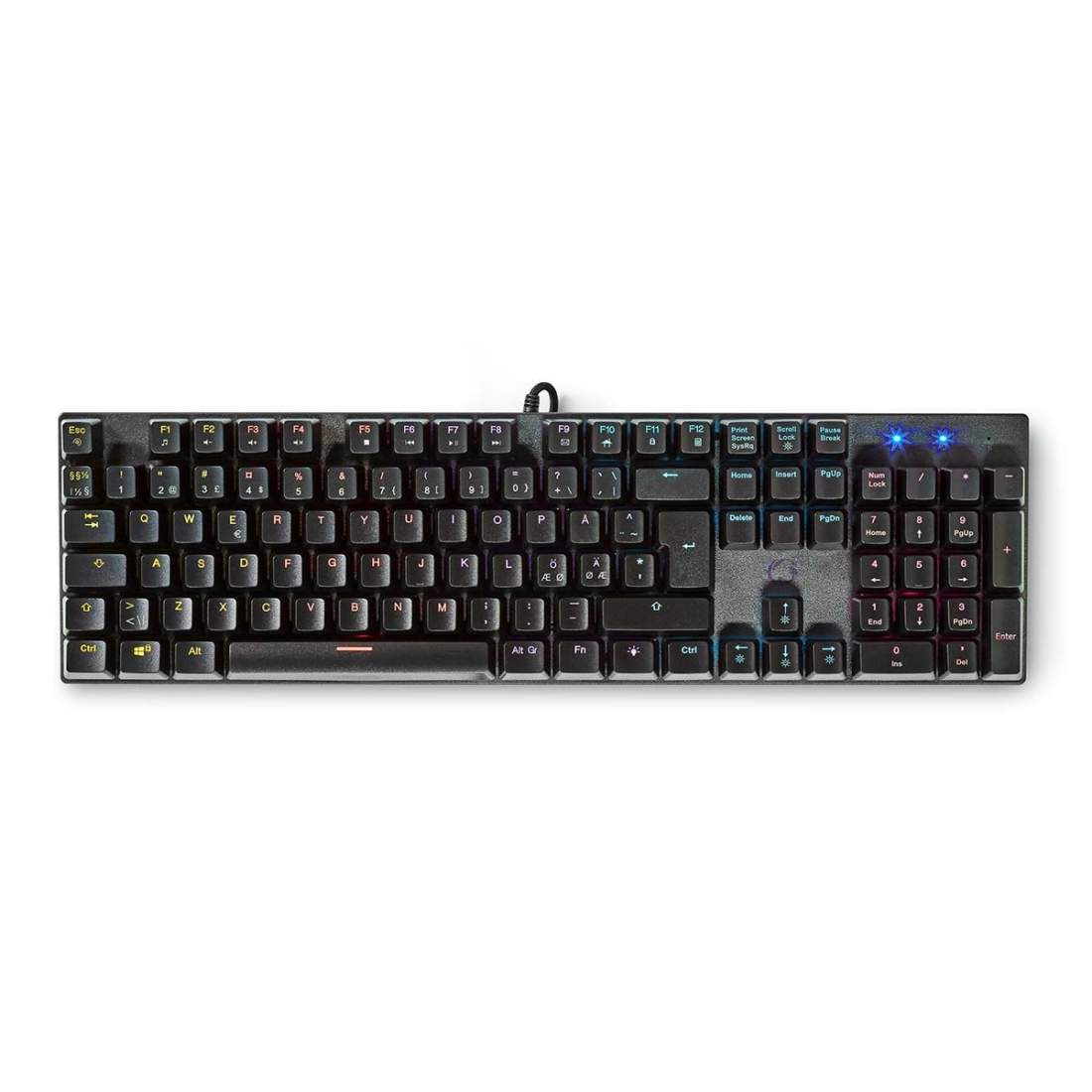 Trådat Gaming Tagentbord USB Type-A Mekaniska Nycklar LED QWERTY ND Layout USB ström Strömkabel längd: 1.50 m Sp | Elektronik - Datortillbehör - Tangentbord, Möss & Fjärrkontroller - Tangentbord | Pryloteket