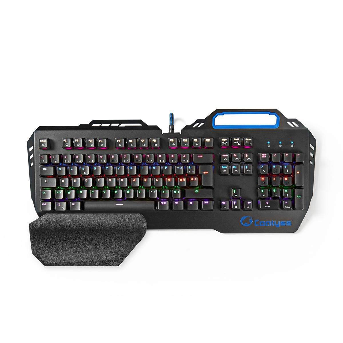 Wired Gaming Keyboard | USB | Mekaniske Taster | RGB | Fransk | FR layout | USB Drevet | Strømkabellængde: 1.70 m | Gaming