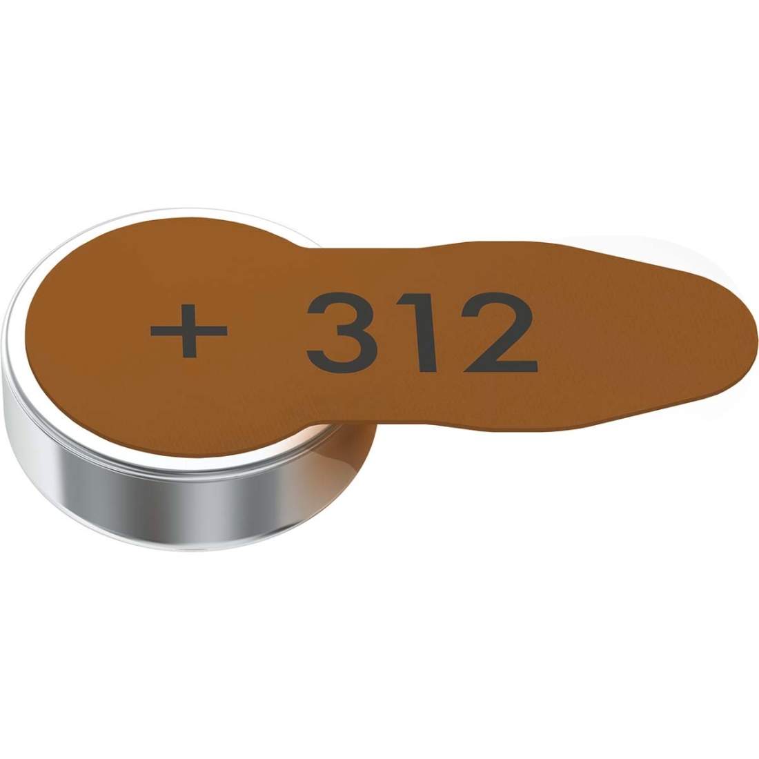 Zink-Air Battery PR41 Typ 312 1.45 V DC 6-Blister Hörapparat Brun | Elektronik - Kablar & Adaptrar - Adaptrar & Signalomvandlare - Ljud | Pryloteket