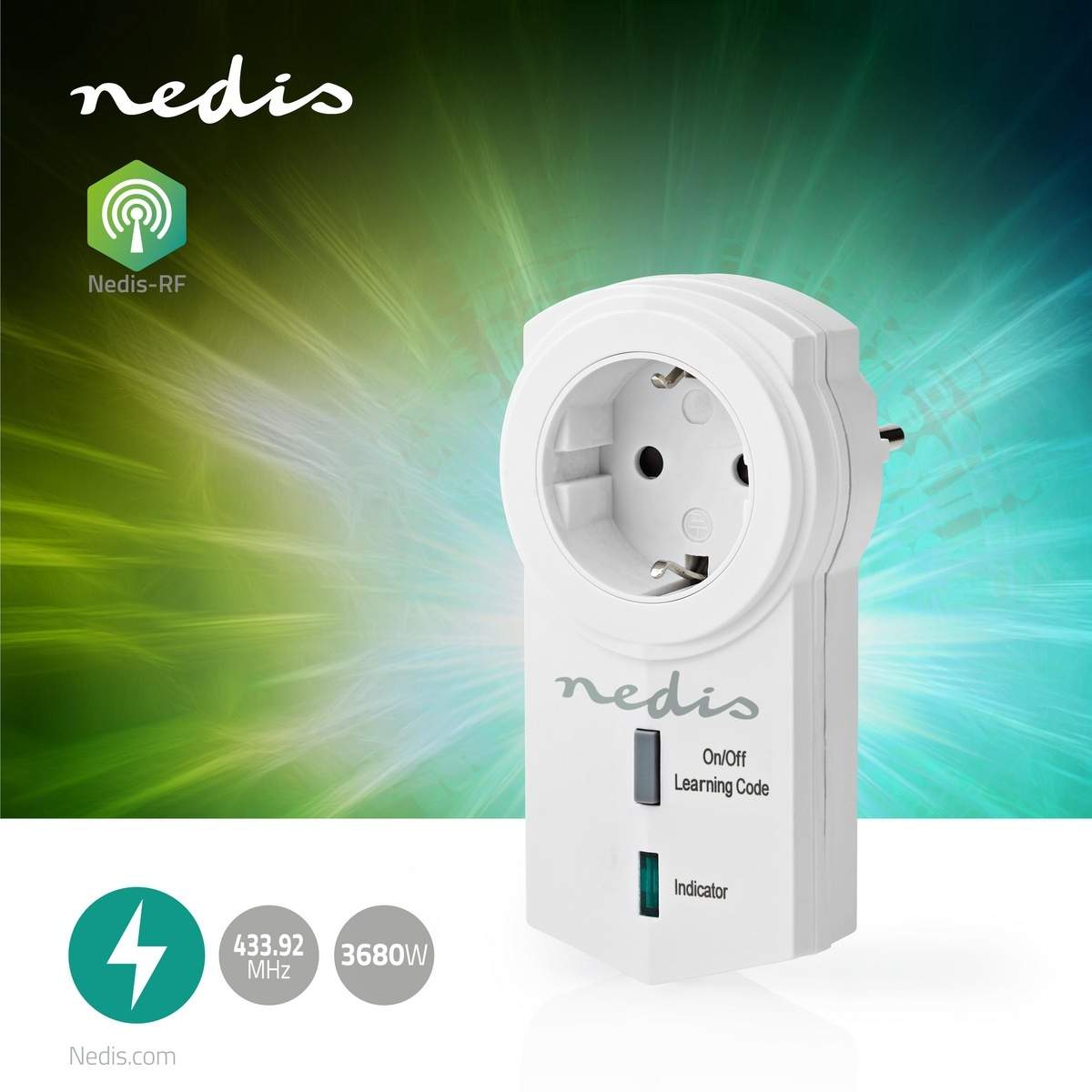 Alternativ bild 1 för Nedis - smart plug - white