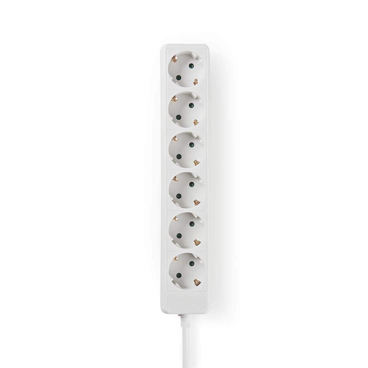 Udvidelse Socket | Stikprop med sidebens jord / Type F (CEE 7/7) | 6-vejs | 3.00 m | 3680 W | 16 A | Slags jordforbindelse: Side