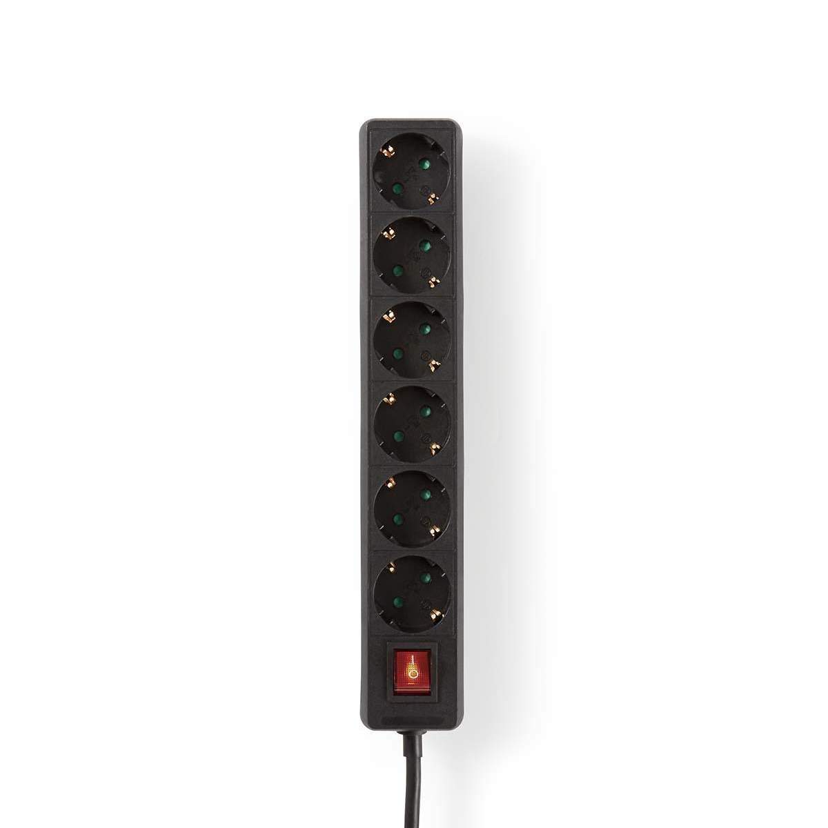 Udvidelse Socket | Stikprop med sidebens jord / Type F (CEE 7/7) | 6-vejs | 1.50 m | 3680 W | 16 A | Slags jordforbindelse: Side