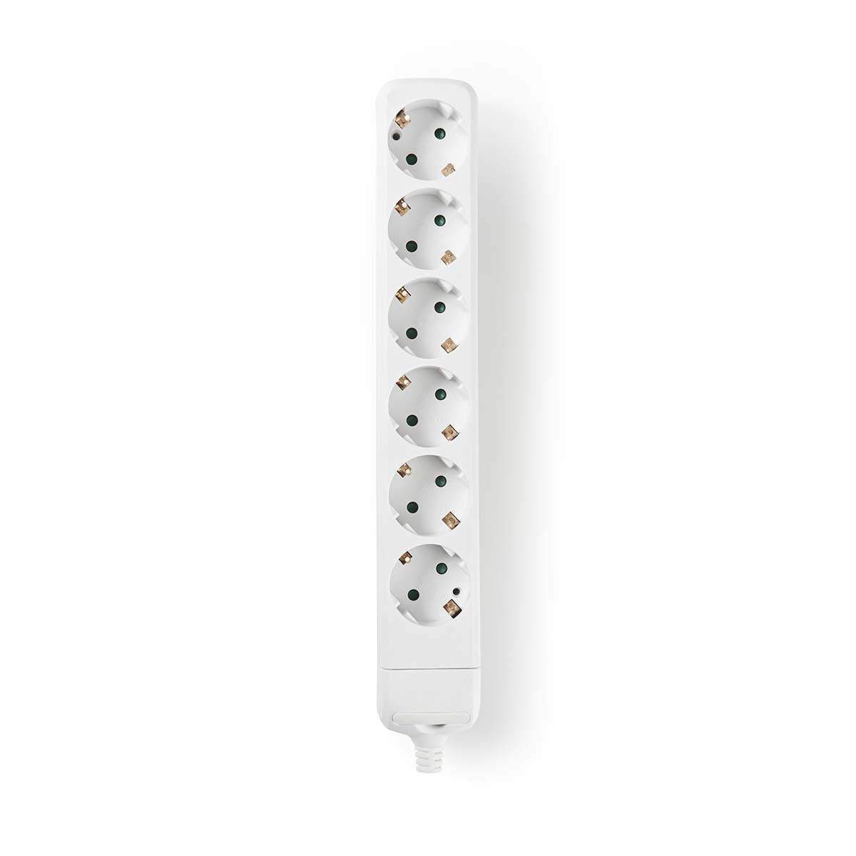Udvidelse Socket | Stikprop med sidebens jord / Type F (CEE 7/7) | 6-vejs | 3680 W | 16 A | Slags jordforbindelse: Sidekontakter