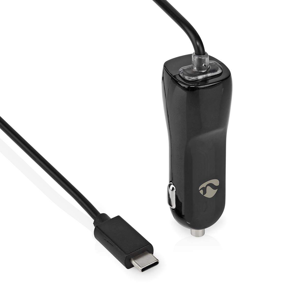 Nedis Biloplader | 15 W | 1x 3.0 A | Antal output: 1 | USB-C (Fixed) kabel | 1.00 m | Single Voltage Output