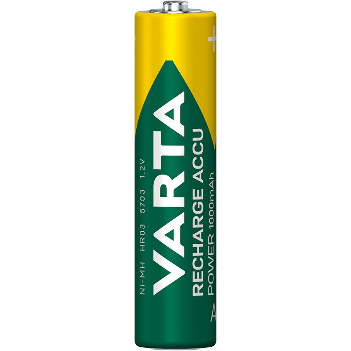 Genopladelige Ni-MH Batteri AAA | 1.2 V DC | 1000 mAh | Forudladet | 4-Blister kort