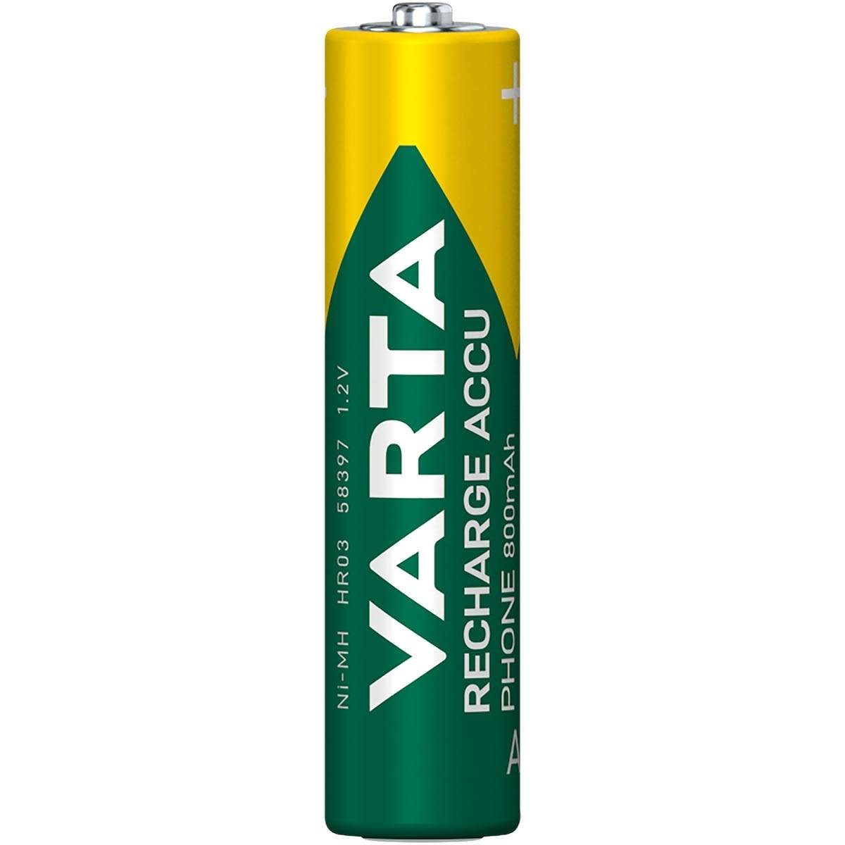 Genopladelige Ni-MH Batteri AAA | 1.2 V DC | 750 mAh | Forudladet | 2-Blister kort