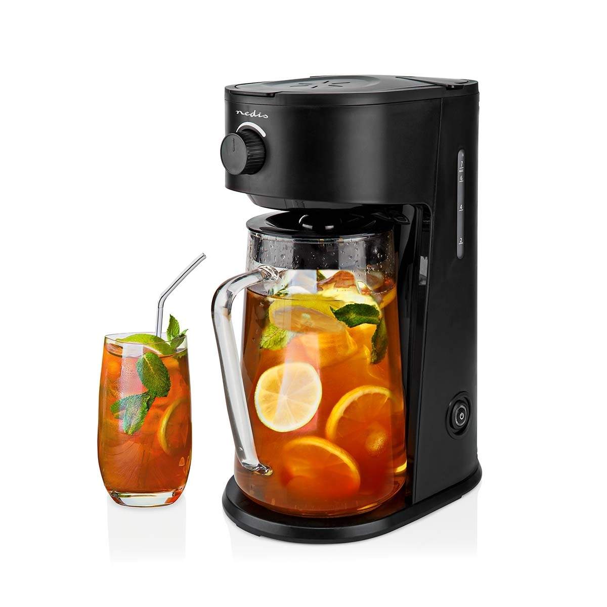 Iskaffe & Iste Maskine | Filterkaffe | 2.5 l | 6 Kopper | Sort