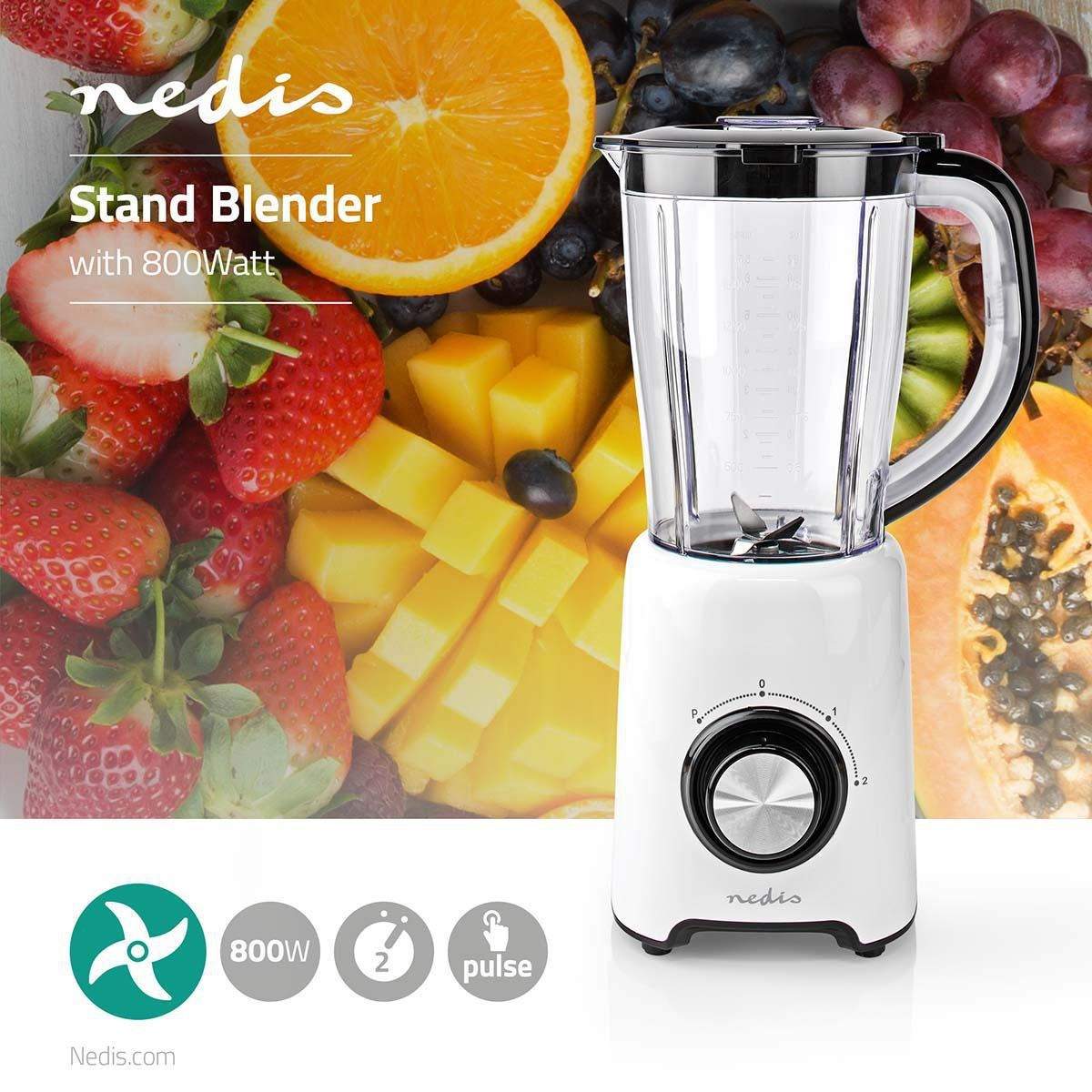 Alternativ bild 1 för Nedis Mixer KABL300CWT - blender - black / white - 800 W