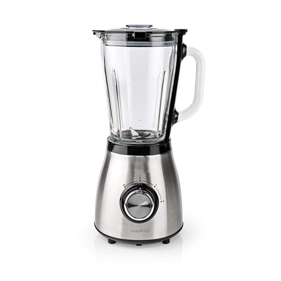 Blender 800 W 1.5 l Glas 2 hastighetsinställning Silver / Svart | Hem & Hobby | Pryloteket