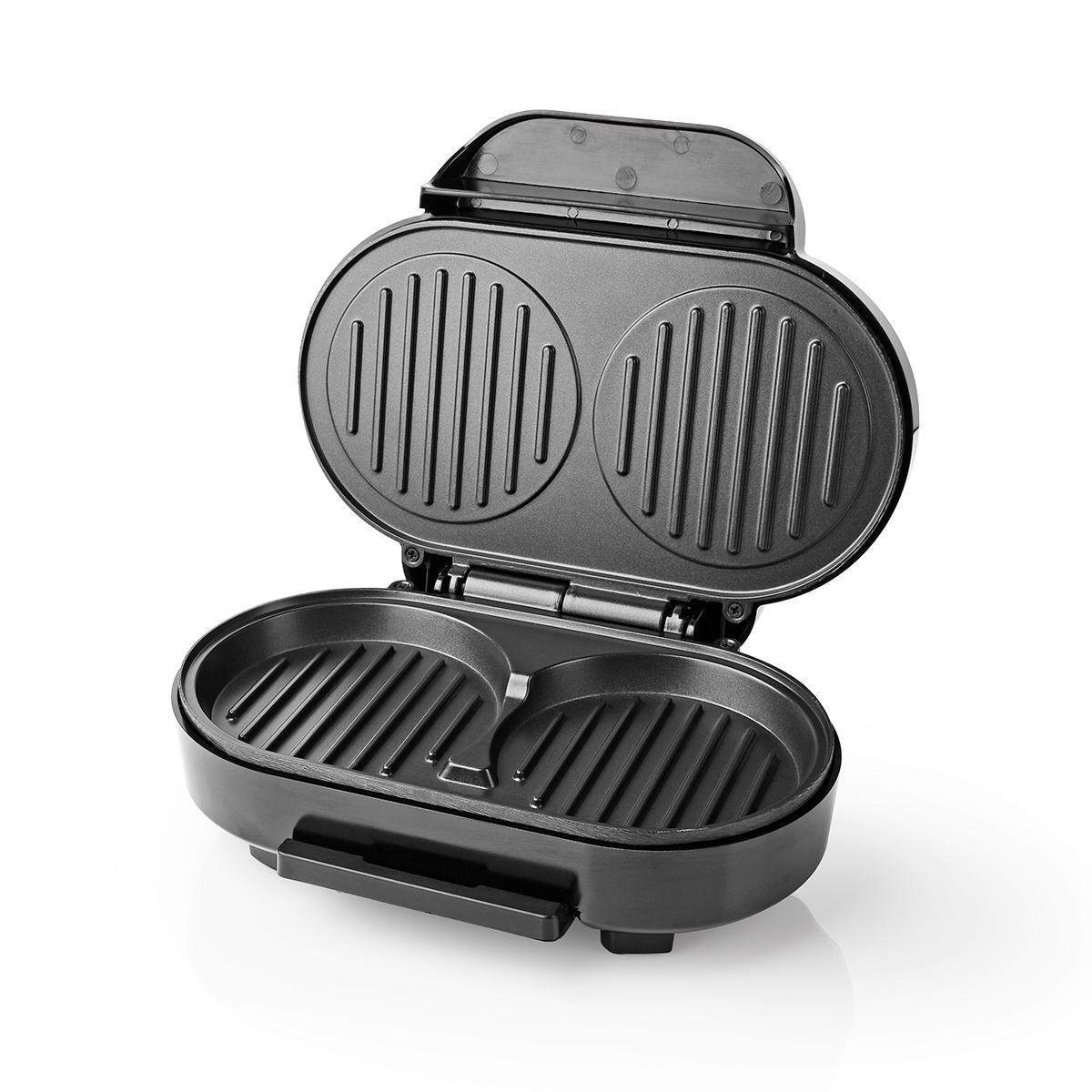 Hamburger Maker | 1000 W | 23.5 x 10.5 cm | Automatisk temperaturregulering | Metal / Plastik