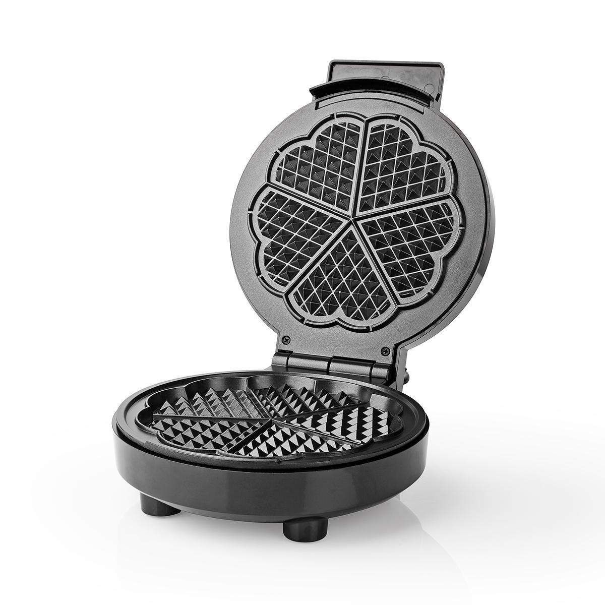 Vohvelinvalmistaja | 5 Heart shaped waffles | 19 cm | 1000 W | Automaattisella lämpötilan ohjauksella | Alumiini / Muovi