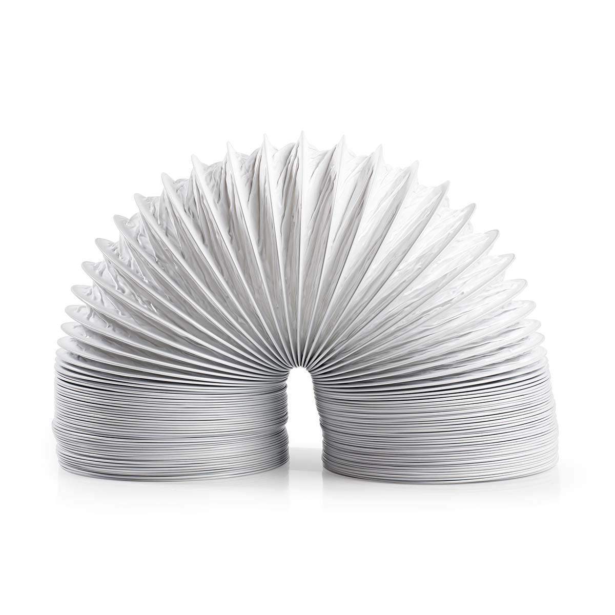 Nedis - Aftræksslange PVC | 100 mm | 6.00 m | Egnet: Air Ventilation / Tumble Dryers | Hvid - DRHO100WT60