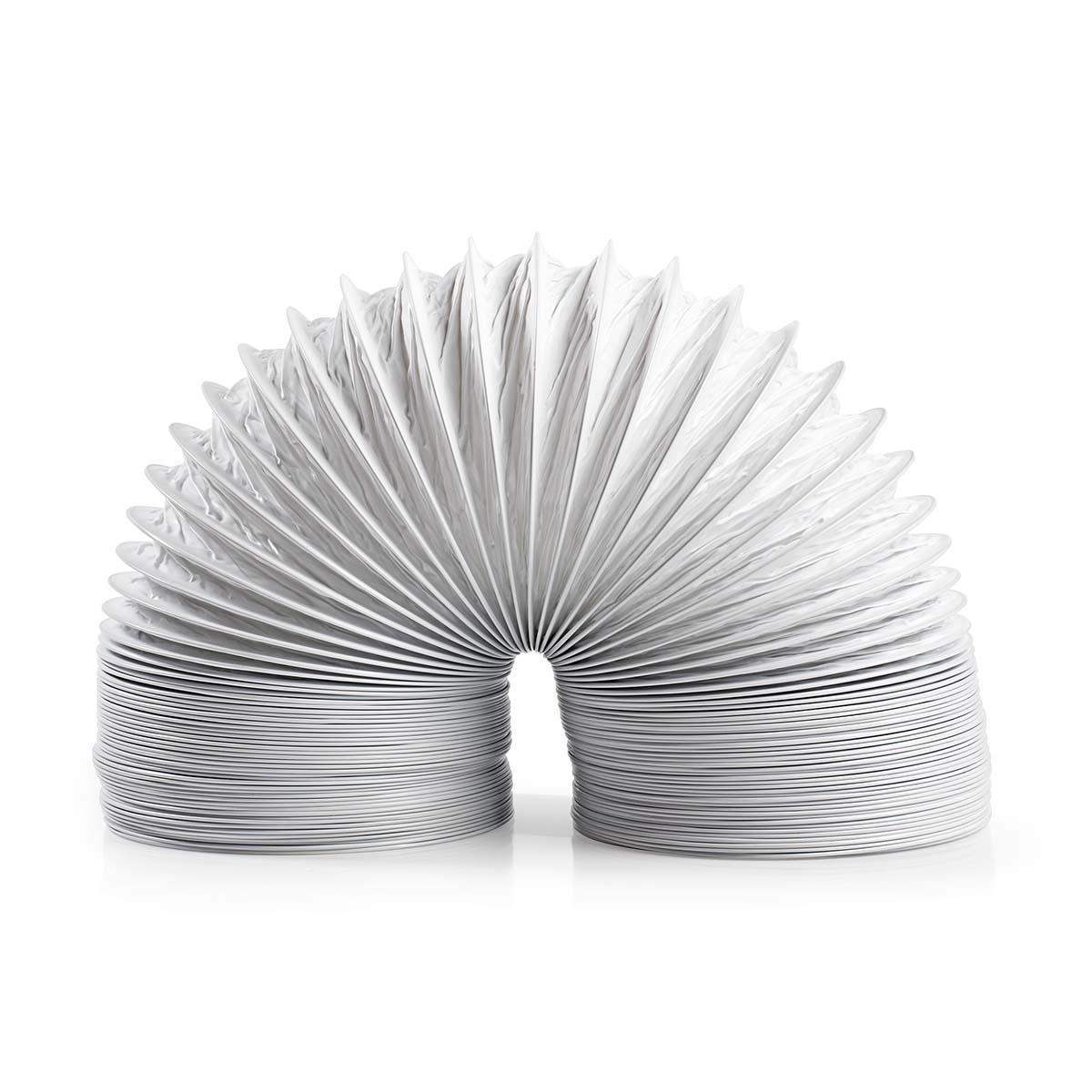 Nedis - Aftræksslange PVC | 100 mm | 6.00 m | Egnet: Air Ventilation / Tumble Dryers | Hvid - DRHO100BWT60