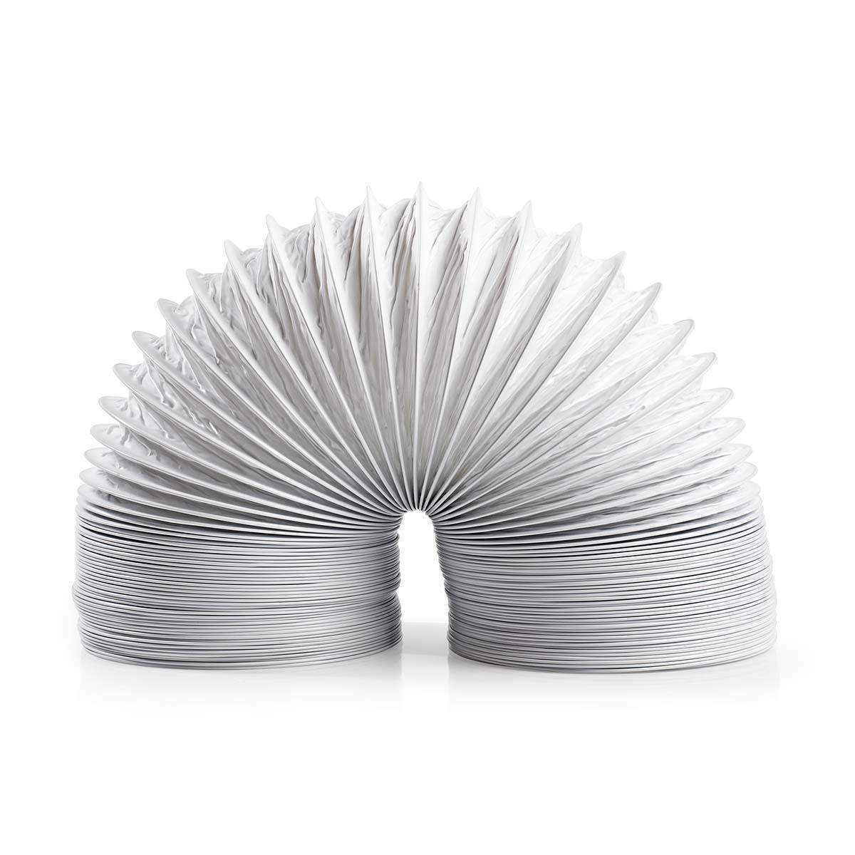 Nedis - Aftræksslange PVC | 100 mm | 3.00 m | Egnet: Air Ventilation / Tumble Dryers | Hvid - DRHO100BWT30